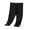 Black, variant on CPNG Girls Spring Summer Thin Knitted Leggings Pants Solid Color High Waist Slim Fit Leggings Stretchy Capri Legging Tight Pants