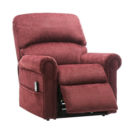 Cheap Overstuffed Chairs Power Lift Recliner Chair - Heavy Duty and Safety Motion Reclining Mechanism-Antiskid Fabric Sofa Living Room Chair with Overstuffed Design ()