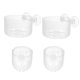 thumbnail image 4 of 4pcs Acrylic Fish Tank Feeding Cups for Aquarium Shrimps with Suction Cup, 4 of 5