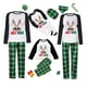 thumbnail image 1 of Pijamas familiares a juego de Navidad, conjuntos de pijamas verdes de ciervos de julio en julio, 1 of 3