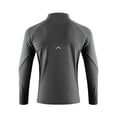 thumbnail image 6 of Men's Long Sleeve Fitness Top Nylon Spandex | Athletic Training Jacket Stand Up Collar Full Zip Elastic Moisture Wicking Quick Dry Outdoor Sports Casual Gym Workout | Zenithor,Dark Gray 2XL, 6 of 9