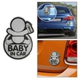thumbnail image 4 of Reflective Baby On Board Baby in Car Window Bumper Cute Sign Vinyl Sticker Decal X1G7, 4 of 8