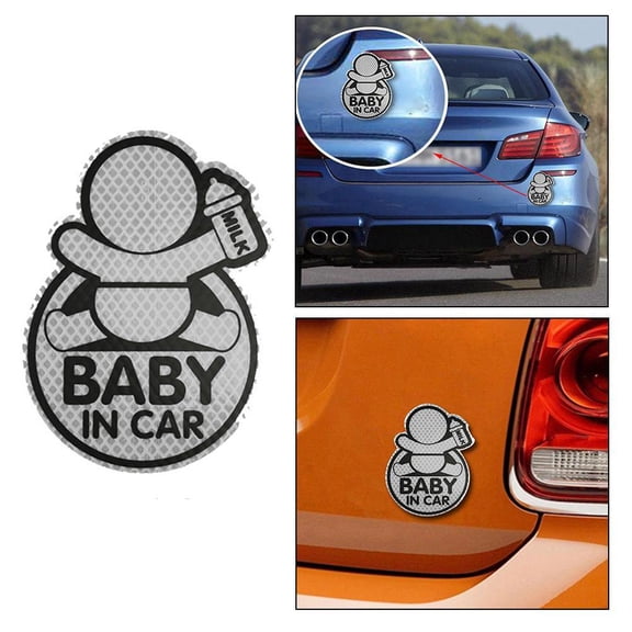 QHUDLV Reflective Safety Stickers,Baby Stroller or Car,High‑Visibility Decals