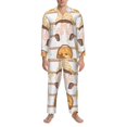 thumbnail image 3 of Fotbe Cute Bee Gnome Pijama de Hombre con Estampado de Manga Larga, Conjunto de 2 Piezas, Ropa de Dormir Suave y Cómoda con Bolsillos-Medium, 3 of 7