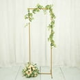 Efavormart 5.5ft Gold Metal Frame Wedding Arch, Rectangular Backdrop ...