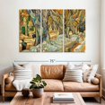 thumbnail image 2 of Elephant Stock The Large Plane Trees Wall Art - Horizontal Multi Panel Canvas - Living Room Wall Decor - Floral And Botanical Multi Panel - Gray And Blue Decor By Vincent Van Gogh - 65" x 42", 2 of 8