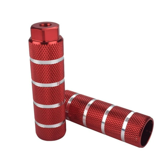 Bike Pegs, 2Pcs Aluminum Alloy Bike Anti-Skid Lead Foot Pegs Rear Stunt Pegs-3/8 inch Axles