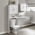 thumbnail image 4 of Yaheetech Armoire de Salle de Bain au-Dessus de la Toilette avec Tablette Ajustable, Blanc, 4 of 10