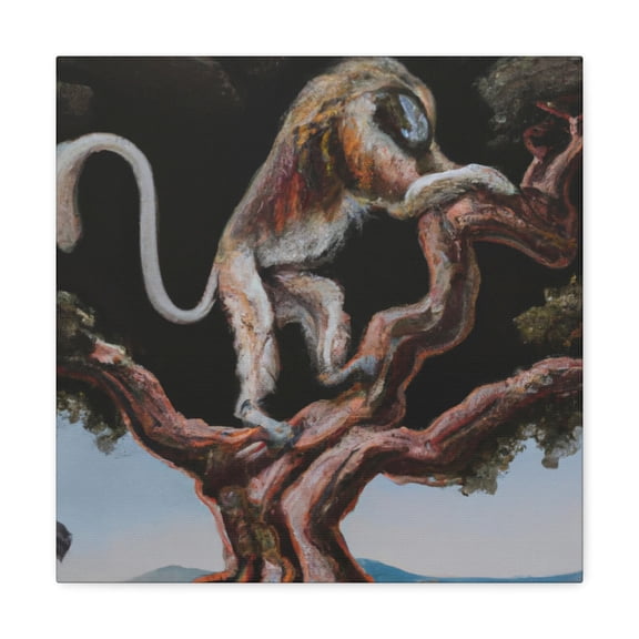 Baboon in Baroque - Canvas