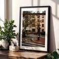 thumbnail image 4 of Corner Café Serenity - Manhattan New York Photography Street Photography City Autumn Architecture Cafe Vintage Black Framed Wall Art Print 5 x 7 inches, 4 of 8