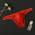 thumbnail image 3 of MITCOWBOY Sexy Mens Underwear Mens Ransparent Thong Thin Mesh Sexy Underwear Fun Mens Thongs Underwear Sexy Mens Sexy Lingerie Red M Clearance！, 3 of 3