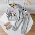 thumbnail image 2 of Girls Fall Outfits Size 10-12 Kids 2 Piece Outfits Girls Crop Tops Hoodies Long Sleeve Fashion Sweatshirts and Sweatpants, 2 of 4