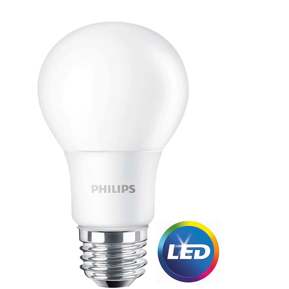 Philips LED Light Bulb, A19, Soft White, 60 WE, 16 Ct