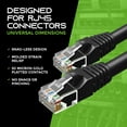 thumbnail image 3 of GearIT Cat 5e Ethernet Cable Cord Snagless Copper UTP Network Cable, 6 ft 20-Pack Black, 3 of 8