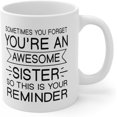 thumbnail image 1 of Taza de café de cerámica Funny Sometimes You Forget Sister, 1 of 2