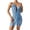 Sky Blue, variant on JSGEK Sexy Babydoll Lingerie Nightgown for Women Halter Neck Deep V Neck Lace Trim Mini Dress Intimate Sleepwear Nightwear Blue S