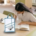 thumbnail image 4 of WRKEKC ‌Transparent A4 Portable Folder with Zipper‌ - Student Test Paper Storage Bag, Made of Good Material, Water-resistant, Secure Zipper Closure, Available in Blue, Green, Pink, Brown Colors, 4 of 8