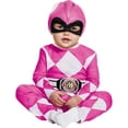 thumbnail image 3 of Disguise Toddler Girls' Classic Mighty Morphin Pink Ranger Jumpsuit Costume - 2T, 3 of 3