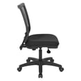 thumbnail image 4 of Scranton & Co Task Chair with Breathable Mesh Back in Padded Black Fabric, 4 of 11