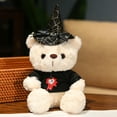 thumbnail image 4 of Limited Time Deal karymi Halloween Wizard Bear Doll with Hat Soft Stuffed Animals Kids Toys Halloween Party Decorations Funny Christmas Gifts Clearance Savings Week, 4 of 5