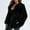 Black coat for women, variant on wycnly Winter Faux Fur Jacket for Women Plush Coat for Women Long Sleeve Soft Fluffy Fleece Sherpa Jacket Casual Solid Open Zipper Plus Size Fuzzy Furry Outwear Faux Fur Jacket Under $5