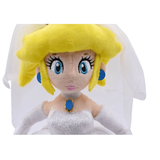 princess peach wedding dress plush Sanei Little Buddy 1692 Super Mario Odyssey: Peach Bride (Wedding Style) Plush, 13.5", Multi-Colored: Buy Online at Best Price in UAE