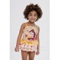 thumbnail image 3 of Disney Princess Belle UPF 50+ Tankini Top and Swim Skirt Swimsuit Set Toddler to Big Kid, 3 of 5