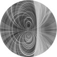 thumbnail image 1 of Ahgly Company Tapis d'Intérieur Rond Lavable en Machine Gris Transitionnel, 7 Pieds Rond, 1 of 7