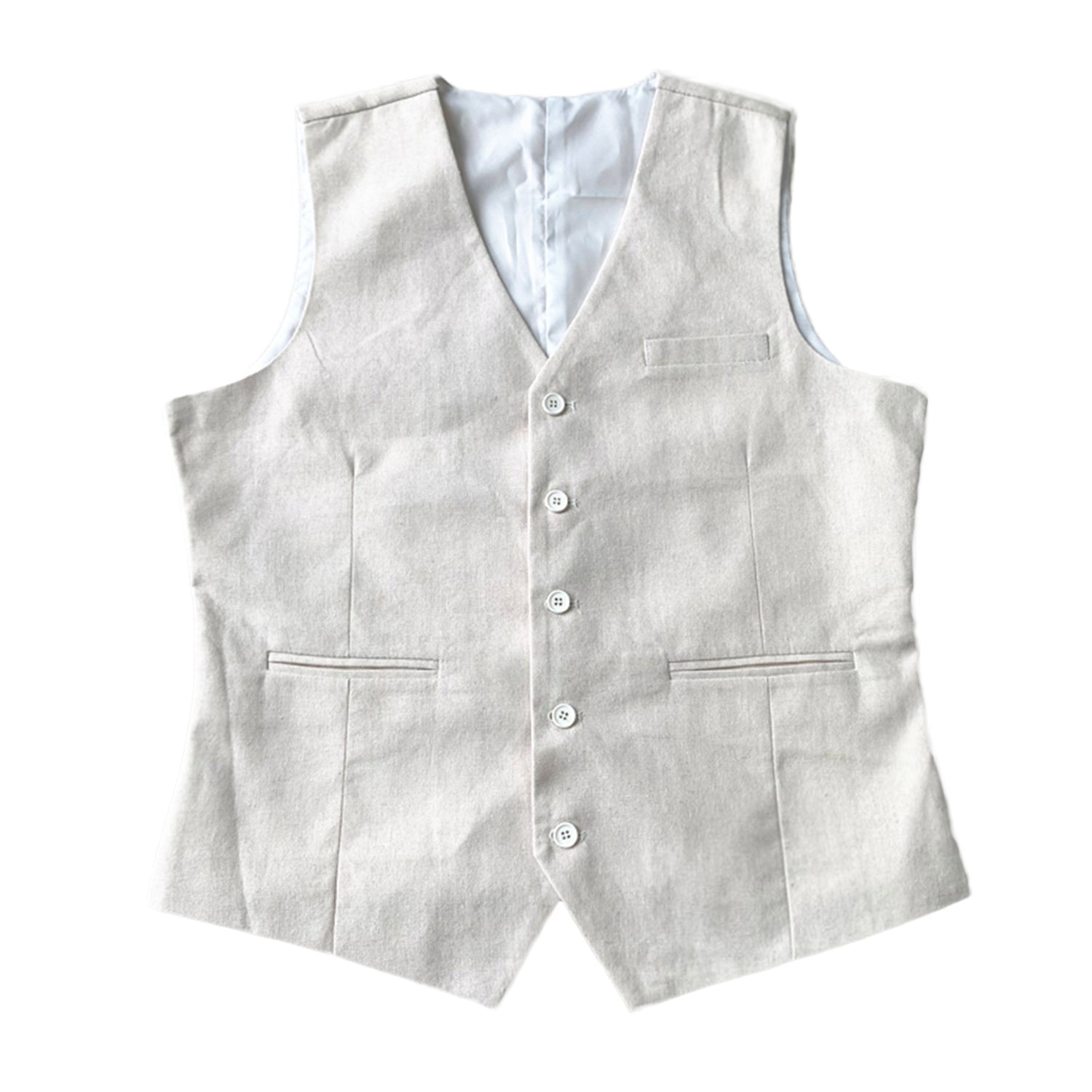 Mens casual linen vest deals