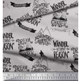 thumbnail image 3 of Soimoi Gray Cotton Duck Fabric Dream Chaser Text Printed Craft Fabric by the Yard 42 Inch Wide, 3 of 3