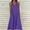 Dresses-198Purple, variant on Gamivast Dresses for Women Linen Halter V-Neck Sleeveless Maxi Dress with Pockets Casual Loose Fit Button Front Summer Beach Vacation Dress Black S