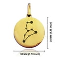 thumbnail image 2 of Stainless Steel Leo (Lion) Astrology Constellation Round Medallion Pendant Necklace, 2 of 3