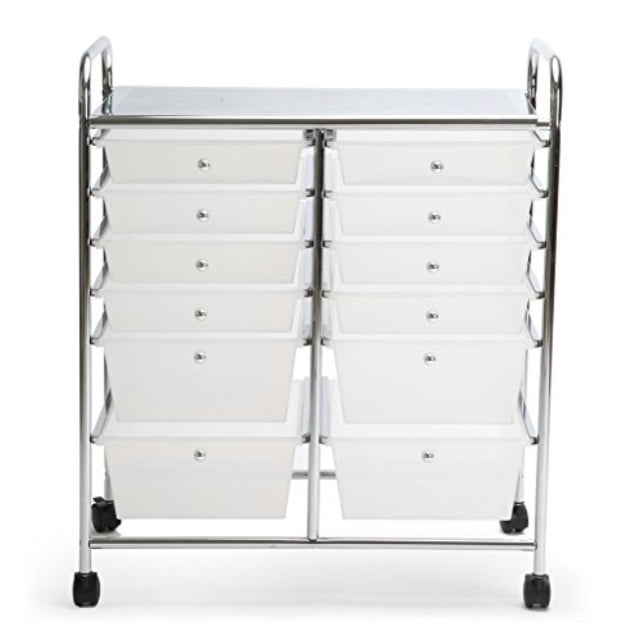 finnhomy 12 drawer rolling cart organizer,storage cart with drawers
