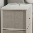 thumbnail image 4 of HBCY Creations Vertical Storage Dresser - Wood Top - White Metal Frame - Four Gray Easy Pull Fabric Drawers - Assembles in 10 Minutes or Less, 4 of 13