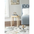 thumbnail image 3 of Linon Tenley Bentwood 18" Wood Round Stool in Natural Brown (Set of 4), 3 of 9