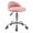 Pink, variant on ANHXN PU Leather Round Rolling Stool with Back Rest Height Adjustable Swivel Drafting Work SPA Task Chair with Wheels