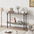thumbnail image 2 of Console Table, 43.3" Entryway Table with Storage, 2 Tier Sofa Table with Metal Frame and MDF, Behind Couch Table for Living Room, Hallway, Entryway, 2 of 9
