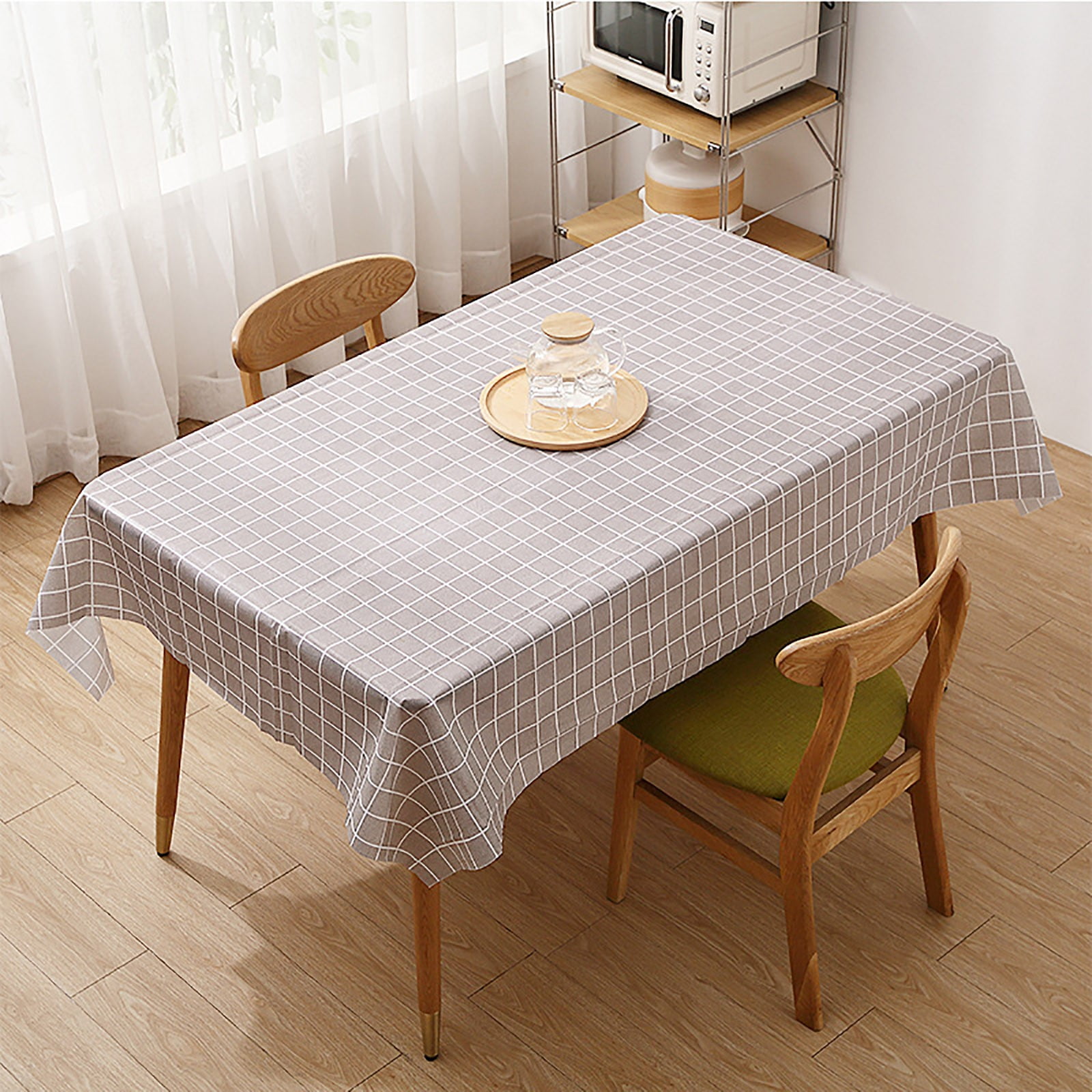 Black and White Picnic Camping Party Supply Table Cover for Birthdays 8 Packs Plastic Disposable Vinyl Party Tablecloths Gatherings BBQ Plastic Black and White Checkered Tablecloths Holidays 