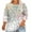 White Plus Size Blouse for Women_P, variant on CYMMPU Spring Tops Round Neck 3/4 Sleeve Loose Fit Tunic Tops Flower Pattern Summer Trendy Shirts Blouses for Women Dressy Casual Plus Size T-Shirt XXXL