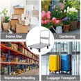 thumbnail image 7 of M optimized Platform Truck Cart 2000 LBS Load Capacity, Foldable Steel Hand Push Dolly with 6" TPR Wheels, Heavy Duty Flatbed Hand Cart 36" x 24" for Loading and Moving, Home Office Warehouse, 7 of 7