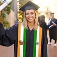 thumbnail image 3 of Class of 2024 India Flag Graduation Stoles Shawl Sash Scraf For Study Aboard International Students Graduation's Day, 3 of 6