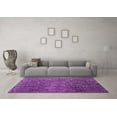 thumbnail image 3 of Ahgly Company Indoor Rectangle Abstract Purple Modern Area Rugs, 3' x 5', 3 of 4
