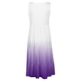 thumbnail image 4 of UPPADA Summer Dresses for Women 2024 Sleeveless Dress Solid Gradient Jumpers Swing A Line Sundress Boho Vacation Sundresses, 4 of 6