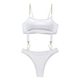 thumbnail image 2 of Neinkie Womens One Shoulder Cutout Ruched Back High Cut Monokini One Piece Swimsuit, 2 of 7