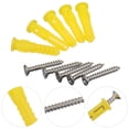 thumbnail image 1 of OUNONA 100pcs Plastic Wall Anchors Self Tapping Screws Kit For Drywall Installation Rotation Design Screws, 1 of 4