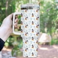 thumbnail image 3 of CARTOON Mickey Mouse Cruise Tumbler 40oz, Vacation Stainless Travel Mug With Straw, Nautical Mickey Tumbler, CARTOON Cruise Tumbler Cup, 3 of 3
