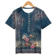 thumbnail image 5 of MEICHEN Womens Casual Short Sleeve Tops Neck T Shirts Summer Loose Fit Daily Wear Blouse for Women, 5 of 9