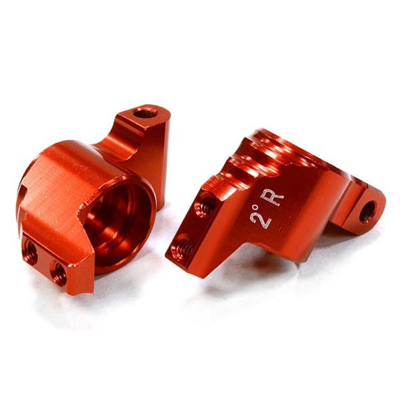 Integy RC Toy Model Hop-ups C26187RED Billet Machined 2 Degree Rear Hub Carriers for HPI 1/10 Sprint 2 On-Road