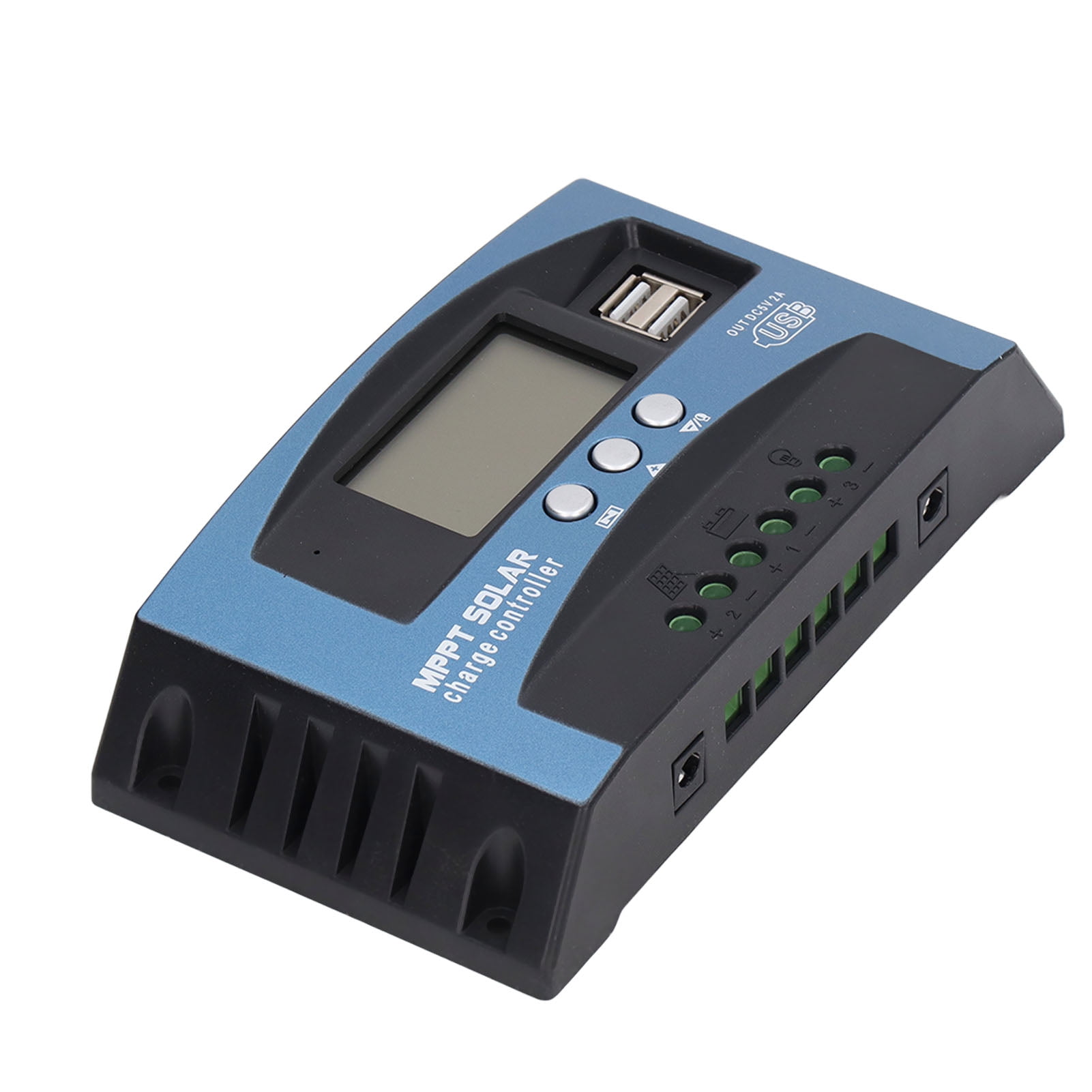 MPPT Solar Charge Controller with Dual Voltage Regulation, LCD Display, and Multiple Protections - 12V/24V, 100A
