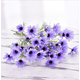thumbnail image 1 of Xiao Hua 12 flores artificiales de margaritas pequeñas, flores falsas, flores artificiales para decoración de bodas, 1 of 5